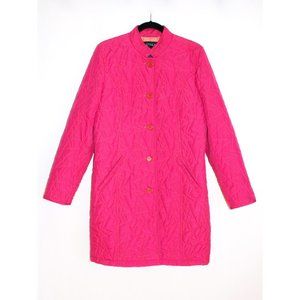 Vintage 90s Platinum Utex Quilted Car Coat